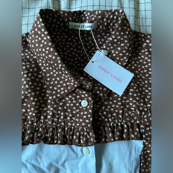 Sandy Liang Minerva blouse, size 8 NWT - Picture 5 of 7